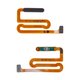 Flat Cable compatible with Samsung A135 Galaxy A13, A137 Galaxy A13, (start button, for fingerprint recognition (Touch ID), black)