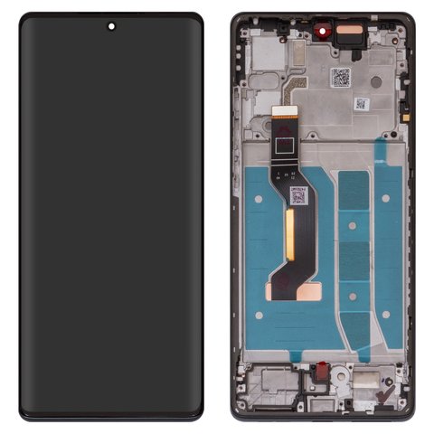 LCD compatible with Motorola Moto G85, black, with frame, Original PRC , XT2427 3