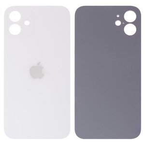 Housing Back Cover compatible with iPhone 12, white, no need to remove the camera glass, Original PRC , big hole 