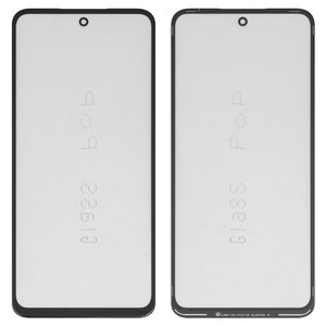 Housing Glass G+OCA PRO compatible with Motorola Moto G13, Moto G23 XT2333, with OCA film, black 
