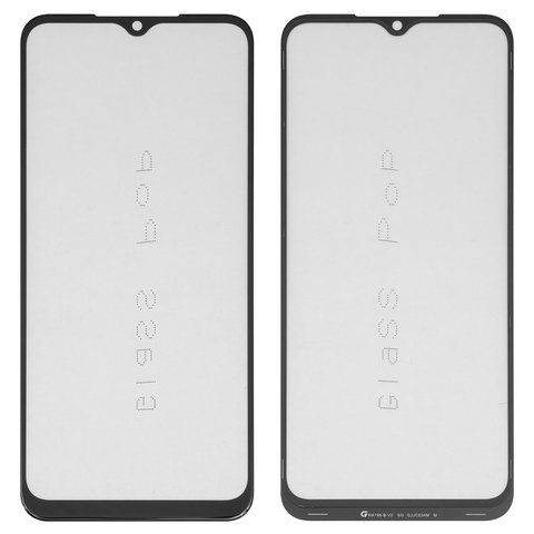 Стекло корпуса G+OCA PRO для Tecno Spark Go 2022 , с OCA пленкой, черное