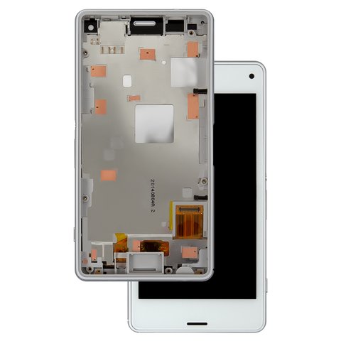 Pantalla LCD puede usarse con Sony D5803 Xperia Z3 Compact Mini, D5833 Xperia Z3 Compact Mini, blanco, High Copy