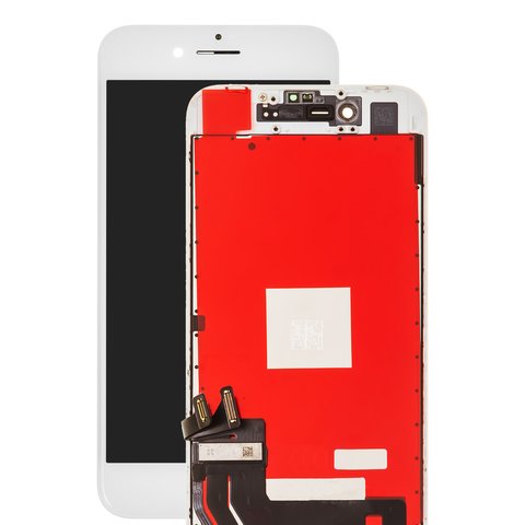 Pantalla LCD puede usarse con iPhone 8, iPhone SE 2020, blanco, con marco, PRC