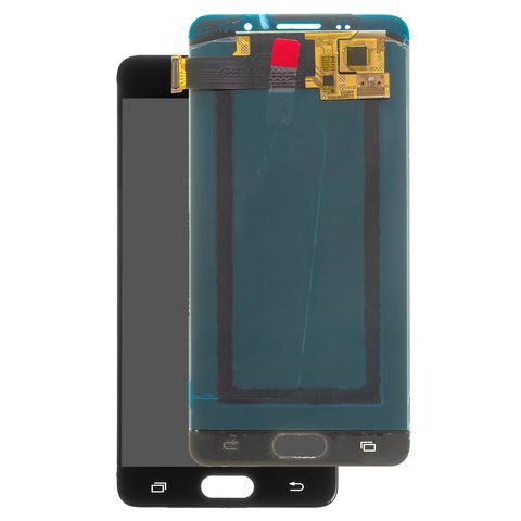 Pantalla LCD puede usarse con Samsung A510 Galaxy A5 2016 , negro, sin marco, High Copy, OLED