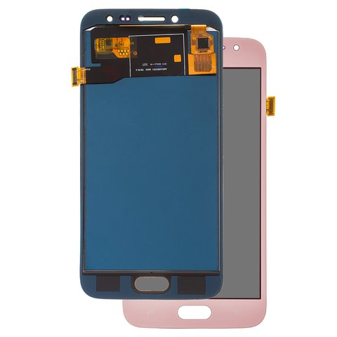 Pantalla LCD puede usarse con Samsung J250 Galaxy J2 2018 , J250 Galaxy J2 Pro 2018 , rosado, con ajuste de brillo, Best copy, sin marco, Copy, TFT 