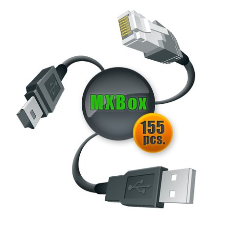 Juego de cables LED F Bus para MXKey 155 uds.