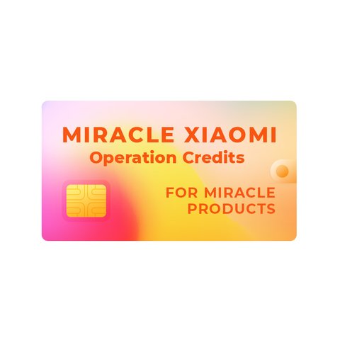 Créditos Miracle Xiaomi únicamente para propietarios de dongles Miracle 
