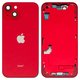 Carcasa puede usarse con iPhone 14, rojo, con botones laterales,  con sujetador de tarjeta SIM, HC, red