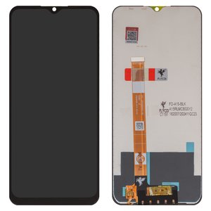 Pantalla LCD puede usarse con Realme C11, C12, C15, Narzo 30A, V3; Oppo A15, A15s, A35, negro, sin marco, FLYCDI, CPH2185, CPH2179, FA 065 1 A15 FPC HTF065H051 A2 FPC HTF065H093 A0