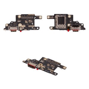 Cable flex puede usarse con Xiaomi Poco X6 Pro 5G, del conector de carga, con micrófono, con conector de SIM, High Copy, placa del cargador