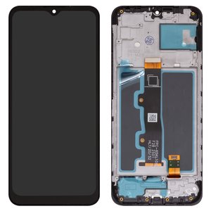 Pantalla LCD puede usarse con Motorola Moto E7 Power PAMH0001IN, Moto E7i Power XT2097, negro, con marco, High Copy