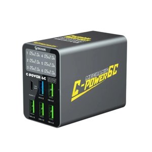 Adaptador de red Mechanic C Power 6C, 50 W, Quick Charge, Power Delivery PD , 6 puertos