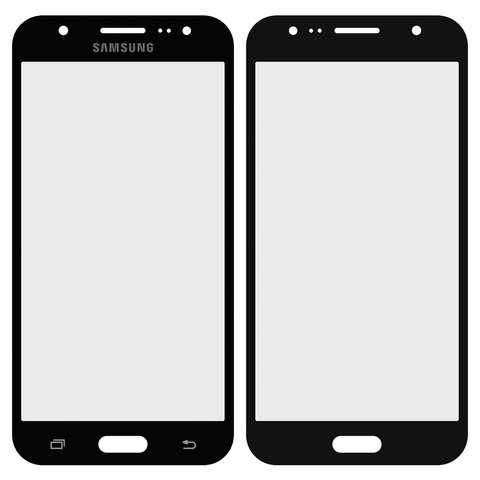 Скло корпуса для Samsung J500F DS Galaxy J5, J500H DS Galaxy J5, J500M DS Galaxy J5, чорне