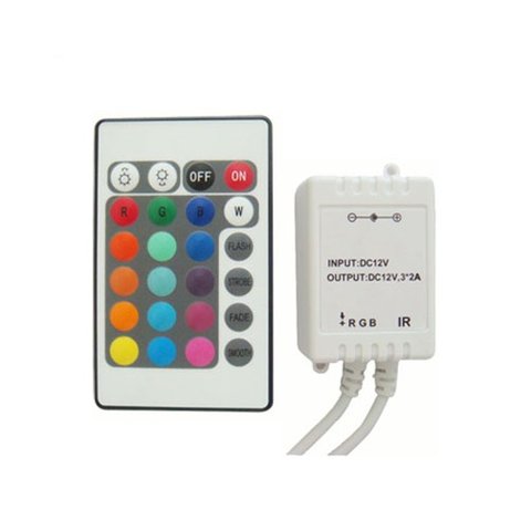 Контролер з ІЧ пультом HTL 43 RGB, 5050, 3528, 72 Вт 