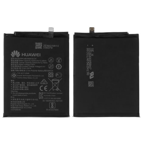Акумулятор HB356687ECW для Huawei Honor 7X, Mate 10 Lite, Nova 2 Plus 2017 , Nova 3i, Nova 4e, P Smart Plus, P30 Lite, Li Polymer, 3,82 B, 3340 мАг, Original PRC 