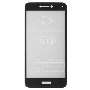 Защитное стекло All Spares для Huawei GR3 2017 , Honor 8 Lite, Nova Lite 2016 , P8 Lite 2017 , P9 Lite 2017 , 5D Full Glue, черный, PRA LA1, PRA LX2, PRA LX1, PRA LX3