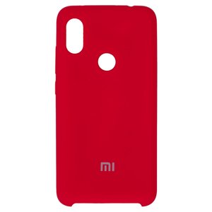 Чехол для Xiaomi Redmi Note 6 Pro, красный, Original Soft Case, силикон, red 14 , M1806E7TG, M1806E7TH, M1806E7TI
