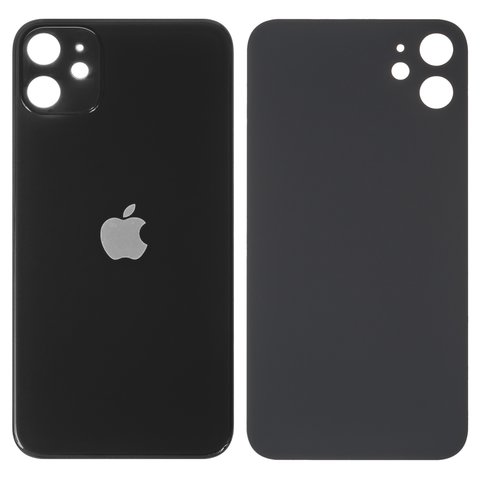 Задняя панель корпуса для iPhone 11, черная, нужно снять стекло камеры, small hole