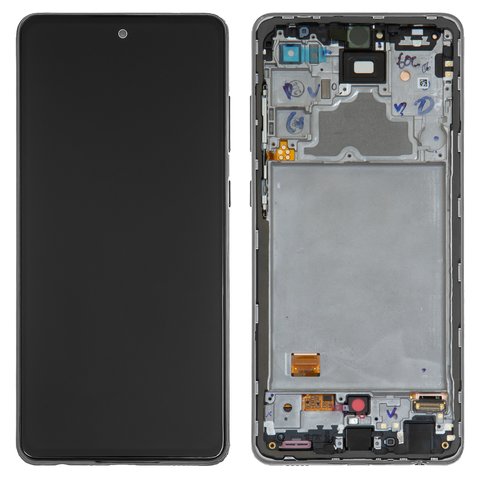 Дисплей для Samsung A725 Galaxy A72, A726 Galaxy A72 5G, черный, с рамкой, Original, сервисная упаковка, #GH82 25624A GH82 25463A GH82 25460A GH82 25849A