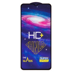 Защитное стекло All Spares для Samsung A136 Galaxy A13 5G, 0,33 мм 9H, совместимо с чехлом, Full Glue, черный, cлой клея нанесен по всей поверхности, HD+