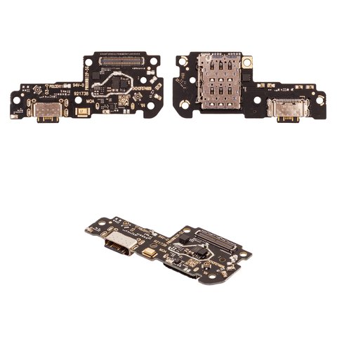 Шлейф для Xiaomi Poco X5 Pro, Redmi Note 12 Pro 5G, коннектора зарядки, с микрофоном, с компонентами, High Copy, плата зарядки