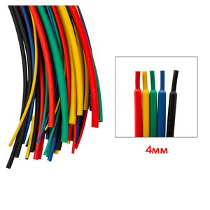 Термозбіжна трубка, 1 м, 4,0 мм, чорна