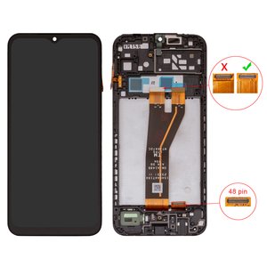 Дисплей для Samsung A146B Galaxy A14 5G, черный, с рамкой, Original PRC , 48 pin, SM A146B A14 5G V04
