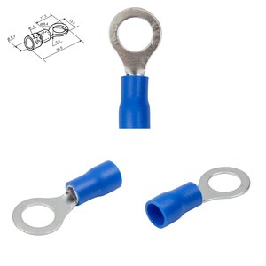 Наконечник RV 5,5 8, 8 мм, кільцевий, ізольований, синій, 10 шт., 4 6 мм²