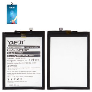 Акумулятор Deji BL 49HX для Infinix Hot 20 5G X666 , Li ion, 3,85 B, 5000 мАч