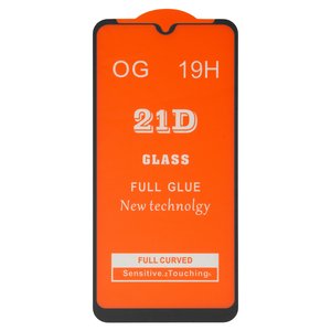 Захисне скло для Xiaomi Redmi Note 8 Pro, сумісне з чохлом, Full Glue, без упаковки , чорний, M1906G7I, M1906G7G