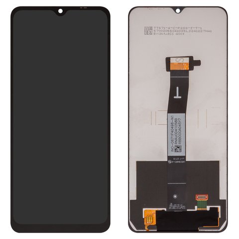 Дисплей для Xiaomi Poco C55, Redmi 11A, Redmi 12C, черный, без рамки, Сopy