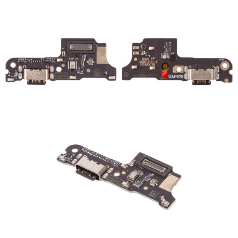 Шлейф для Xiaomi Poco C75, Redmi 14C 4G, Redmi A4, коннектора зарядки, с микрофоном, с компонентами, High Copy, плата зарядки
