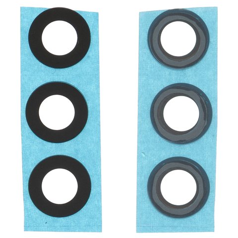 Скло камери для Samsung A566 Galaxy A56, чорне, без рамки, комплект 3 шт.