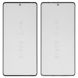 Скло корпуса G+OCA PRO для Tecno Camon 20, Camon 20 Premier, Camon 20 Pro, Camon 20 Pro 5G; Infinix GT 10 Pro X6739 , Note 30 Pro X678B , Note 30 VIP X6710 , з ОСА плівкою, чорне