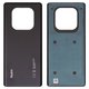 Задня панель корпуса для Xiaomi Redmi Note 14 Pro 4G, чорна, midnight black