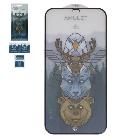 Защитное стекло iNobi Amulet для Apple iPhone 12 Pro Max, Full Glue, Anti Static, черный