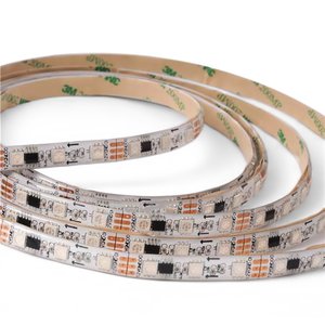 Светодиодная лента RGB SMD5050, WS2811 (белая, c управлением, IP65, 12 В, 60 диодов/м, 5 м) Светодиодная лента RGB SMD5050, WS2811 (белая, c управлением, IP65, 12 В, 60 диодов/м, 5 м)